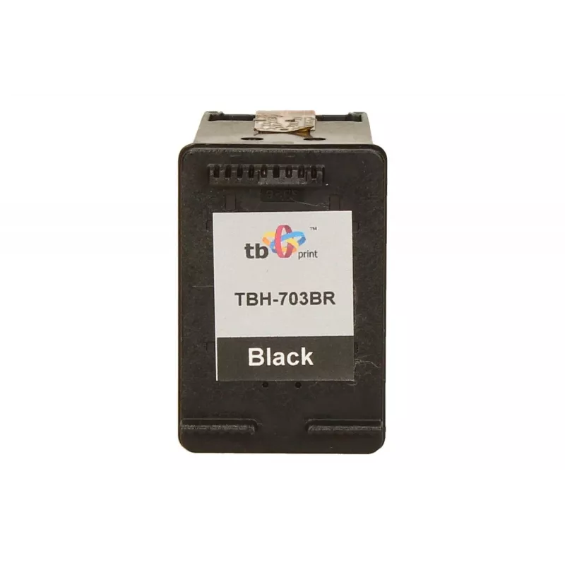 Cartucho de tinta HP DJ D730/F735 negro remanufacturado TBH-703BR (HP n.º 703 CD887AE)