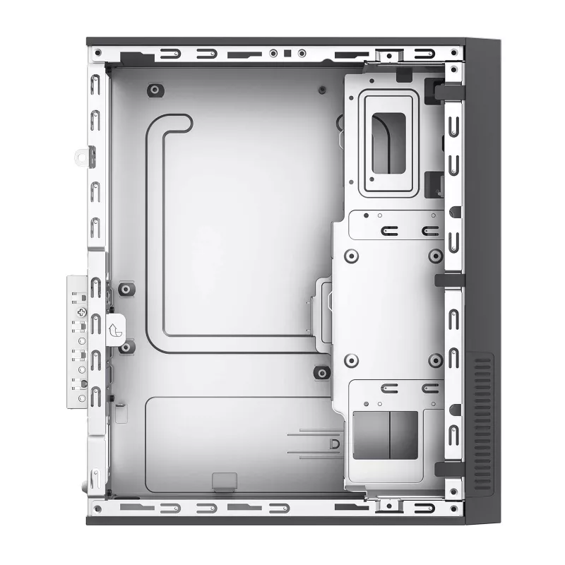 Akyga AK-302-01BL caja para PC SFF, Micro-ATX / Mini-ITX, USB-C + 2x USB 3.0 + USB 2.0, sin fuente de alimentación, negro