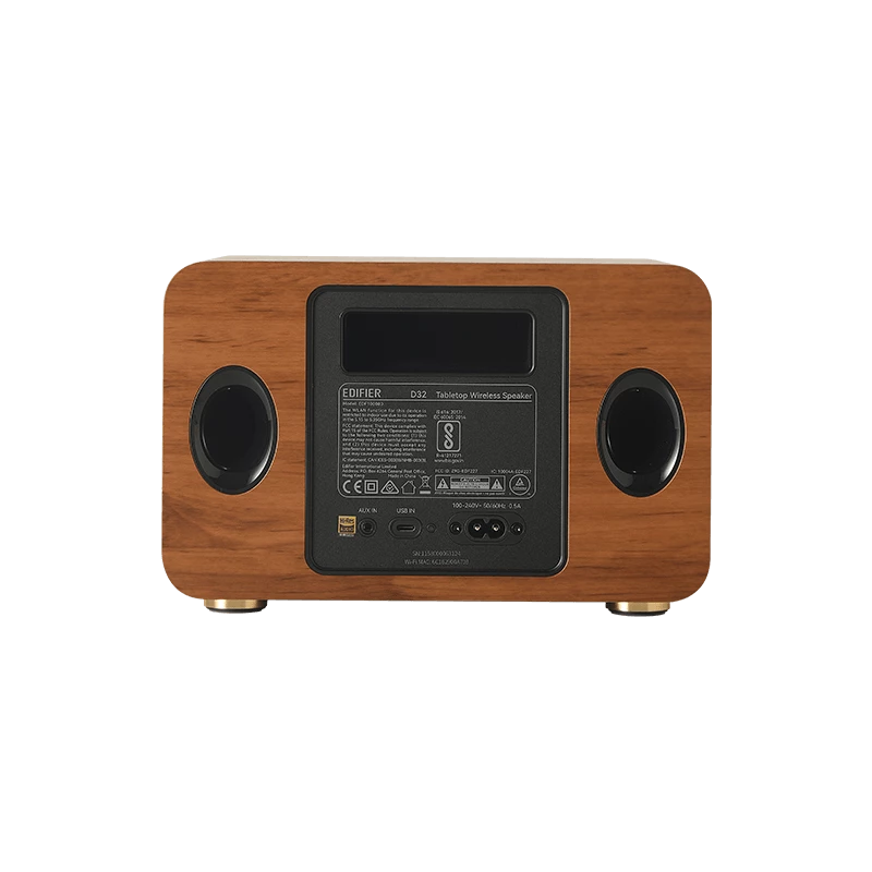 Altavoz WiFi multiroom Edifier D32 Bluetooth madera retail - Altavoz (D32 WD)