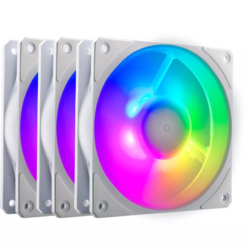 COOLER MASTER Mobius 120P ARGB 120mm blanco pack de 3