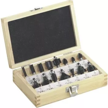 Set de router Metabo 631039000 — set de 15 accesorios de fresado