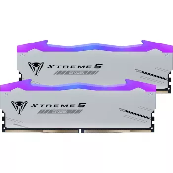DIMM 32 GB DDR5-6400 (2x 16 GB) kit dual, memoria RAM negra, PVXR532G64C32KM, Viper Xtreme 5 MPower RGB, INTEL XMP