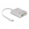 Lector de tarjetas DeLOCK 91005 USB 3.2 Gen 1 Type-C gris CF MMC MicroSD