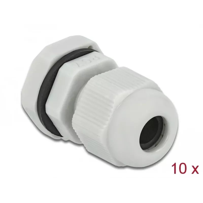 Prensaestopas DeLOCK 60193 gris plástico 10 uds.