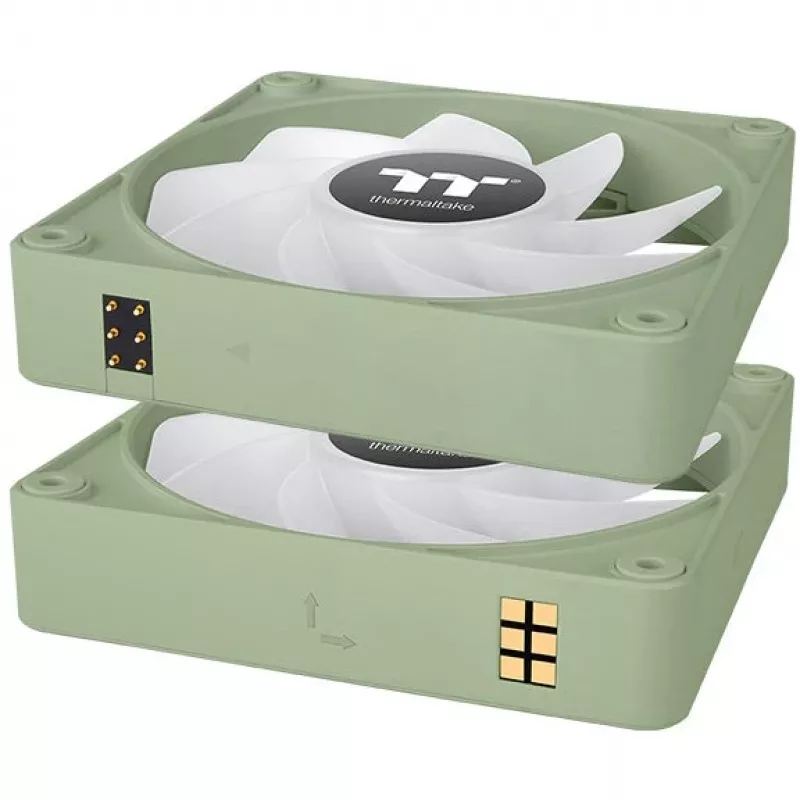 Thermaltake CT140 EX Reverse ARGB 140mm ventilador pack de 3 - Matcha Green