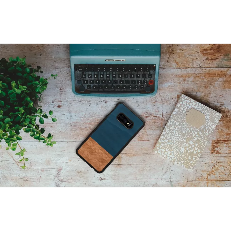Funda para smartphone Man and Wood para Galaxy S10e — Denim negro funda protectora