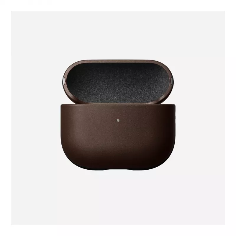 Funda de cuero para AirPods Nomad V3 Rustic Brown — cubierta protectora de cuero para el estuche de carga de los AirPods