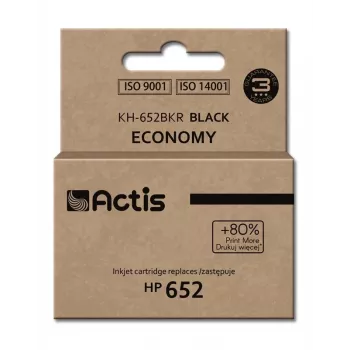 Cartucho compatible ACTIS KH-652BKR — negro, tinta pigmentada 15 ml, rendimiento estándar, remanufacturado
