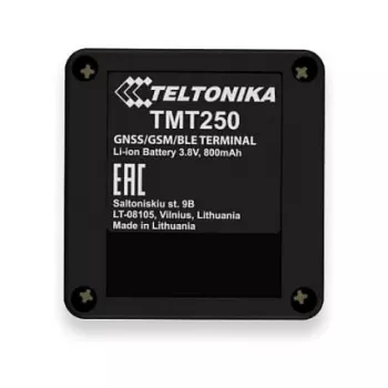 Rastreador GPS personal Teltonika TMT250 — negro, 0,128 GB de memoria, Li-Ion 3,8 V, hasta 8 h de autonomía