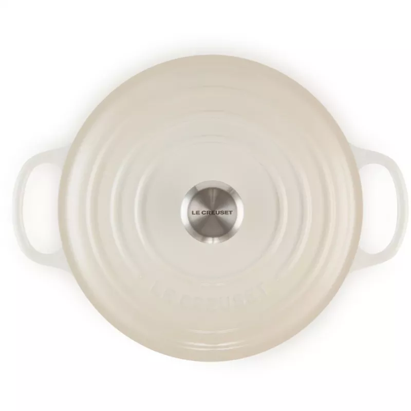 Cocotte redonda Le Creuset Signature 26 cm Meringue (21177267164430)