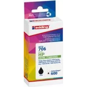 Cartucho de tinta EDDING EDD-706 negro compatible con HP 303XL T6N04AE (18-706)