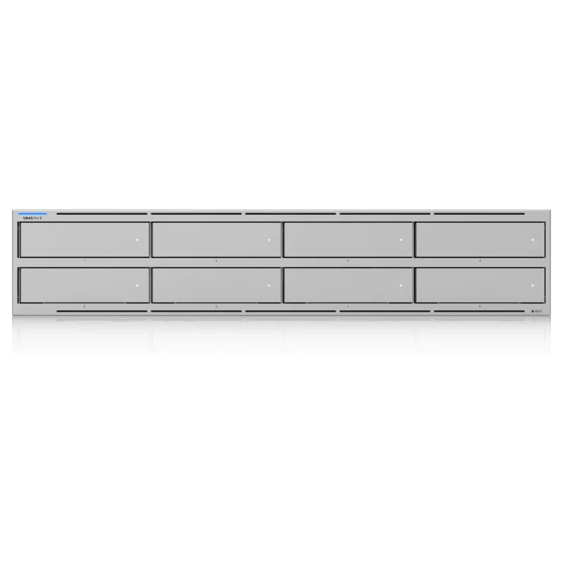 Ubiquiti UniFi UNAS Pro 8 almacenamiento en red, 2HE, rackmount, 10 Gbit/s, 8x HDD / 2x ranuras M.2 integraciones UniFi (UNAS-PRO-8)