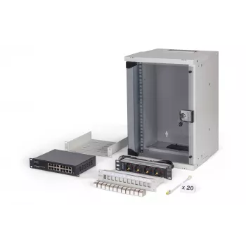 Rack de montaje en pared Digitus DN-49102-SET 9U 315 x 300 mm gris