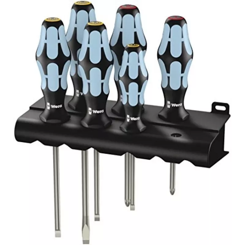Wera 3334/6 juego de destornilladores de acero inoxidable (6 uds.)