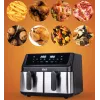 Freidora sin aceite IDEAL, doble horizontal 9L, 8 funciones - incluida deshidratación de alimentos