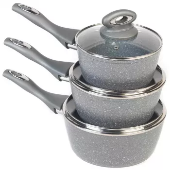 Set de ollas Salter BW02986G1EU7 — 3 ollas de 16 cm, 18 cm, 20 cm