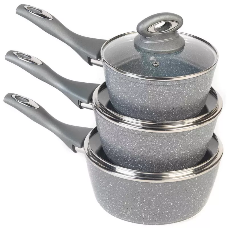Set de ollas Salter BW02986G1EU7 — 3 ollas de 16 cm, 18 cm, 20 cm