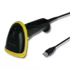 Qoltec 50867 lector láser de códigos de barras 1D/2D, USB, negro