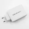 Cargador QOLTEC 100W GaN USB-C Dual PD 5–20V 1,5–5A, 2×USB-C