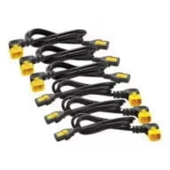 Juego de cables de alimentación APC (6 uds.), bloqueables, C13 a C14 (ángulo de 90°), 1,2 m