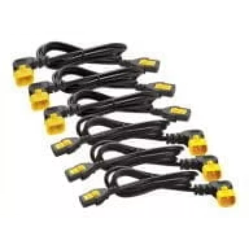 Juego de cables de alimentación APC (6 uds.), bloqueables, C13 a C14 (ángulo de 90°), 1,2 m