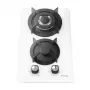 Placa de gas ISEASY MGBG-312A, 2 quemadores (blanca)