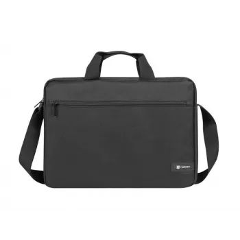 Maletín NATEC Wallaroo 39,6 cm (15,6 pulgadas) — maletín de poliéster para portátil, apto para pantallas de 15,6 pulgadas, negro