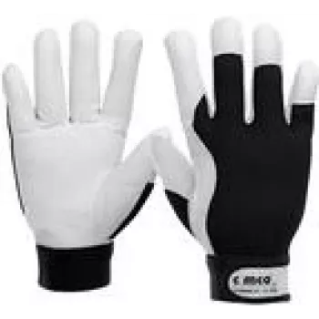 Guantes de trabajo Cimco 141245, negro/blanco, talla L, 2 unidades