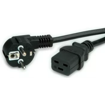 Cable de alimentación negro VALUE 19.99.1553 3 m CEE7/7 conector hembra C19