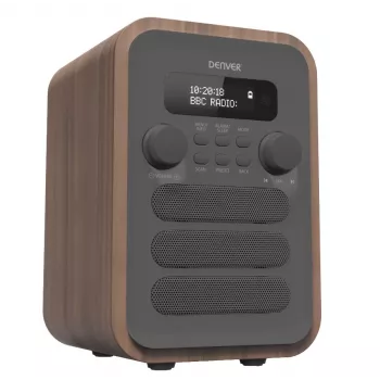 Denver DAB-48Gris radio digital personal gris, madera