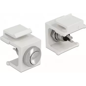 Delock 86401 Pulsador Keystone, blanco