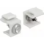 Delock 86401 Pulsador Keystone, blanco