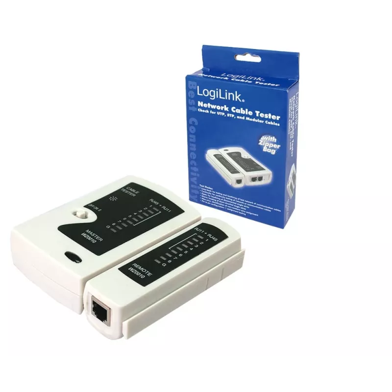 Comprobador de cables, LogiLink WZ0010, probador de cables de red