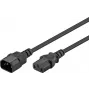 Goobay Alargador de aparato IEC, 1,8 m, negro (59570)