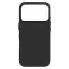 Tapa trasera fija para Apple iPhone 17 Pro, silicona líquida, negra, MagFlow