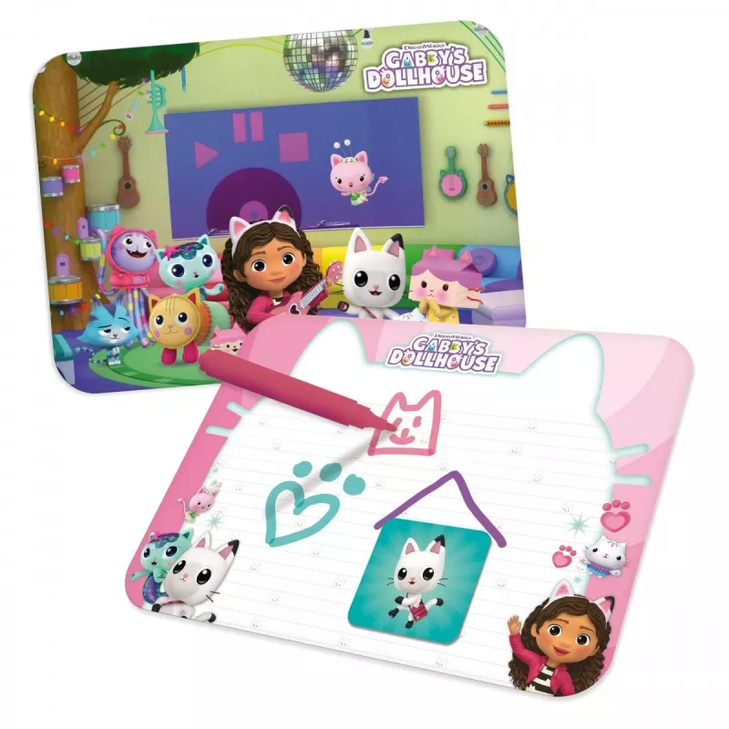Mesa de actividades para niños Lisciani Biurko z grami - Koci Domek Gabi, mesa de aprendizaje interactiva