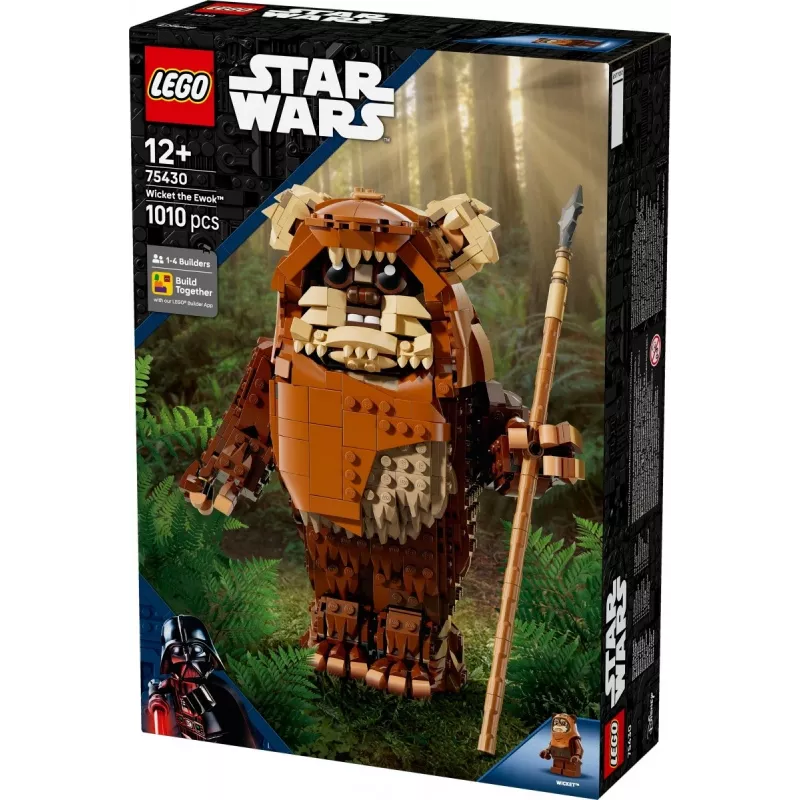 Set LEGO Star Wars Construct Wicket the Ewok 75430 — 1010 piezas, modelo de 230 mm, edad 12+