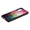 Funda protectora iKins para Samsung Galaxy S20 – estampado de flores acuáticas, negro