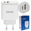 Savio LA-12 cargador para dispositivos móviles universal blanco AC carga rápida interior