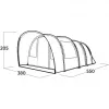 Carpa túnel familiar Skarvan 6 gris, modelo 2025