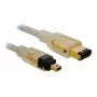 Cable FireWire A/A DeLOCK 2,0 m Gris