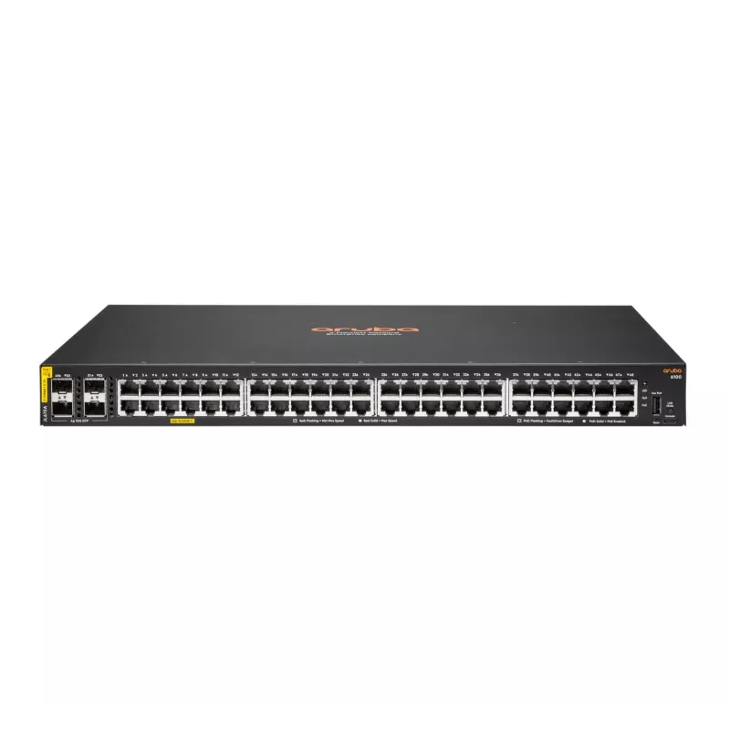 Switch gestionado HPE Aruba Networking Aruba 6100 48G PoE 4SFP+ 370W