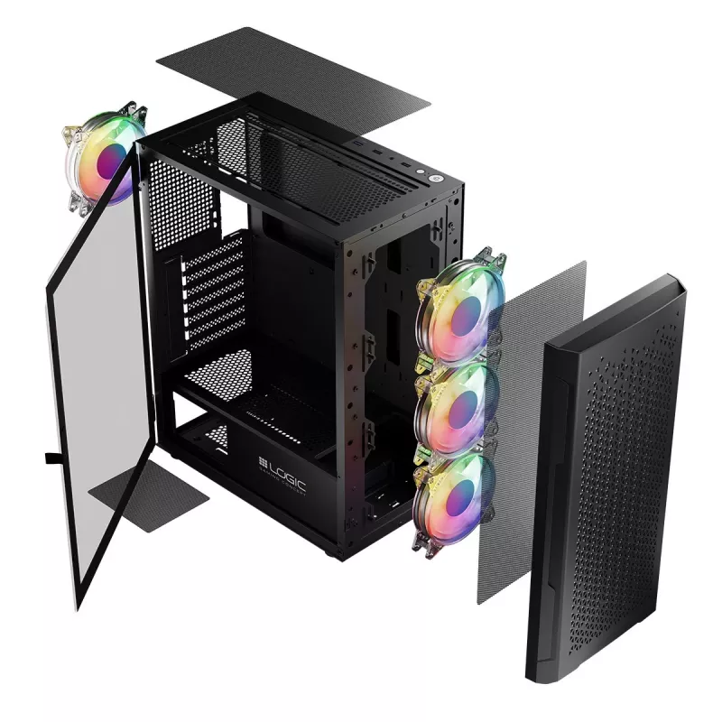 Carcasa Logic ARAMIS ARGB MINIDI USB 3.0 Negra