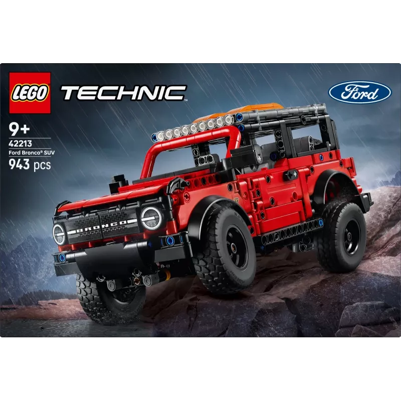 Set de construcción LEGO Technic Ford Bronco Off-Roader 4x4 modelo 42213 — 943 piezas, edad 9+