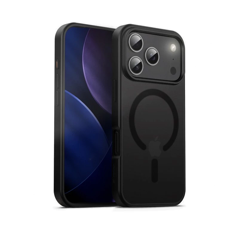Funda para móvil Crong MagSafe para iPhone 17 Pro – Hybrid negra