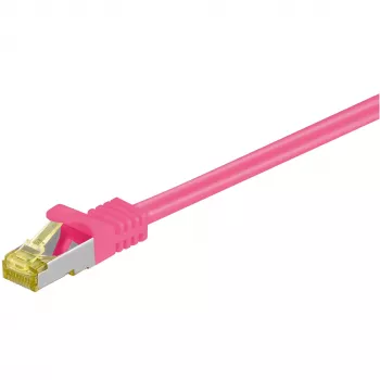 Cable de red Goobay RJ-45 CAT7 5m magenta S/FTP