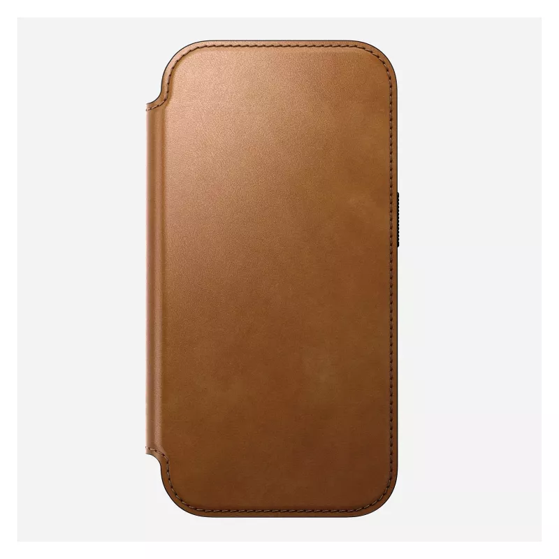 Funda tipo folio Nomad Modern Leather Folio para iPhone 17 Pro, cuero + aluminio, 6,3