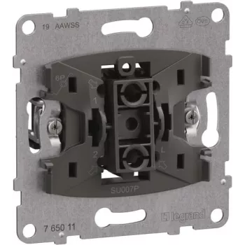 Legrand SEANO Pulsador 765011 con contacto conmutado 10A bornes Push-In 10 (765011)