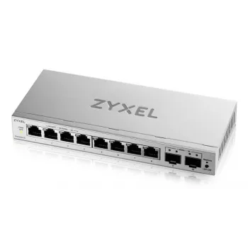 Switch gestionado L2 Gigabit Zyxel GS1200-10v3 — 8x Gigabit (10/100/1000), 20 Gbps, MAC 4000, sobremesa, gris