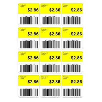 Etiquetas de precios